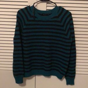 Blue and black sweater